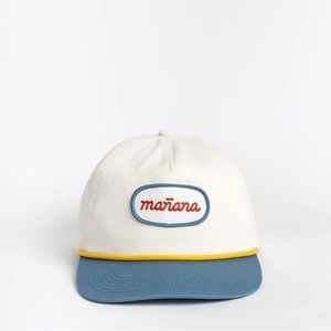 Mañana White & Blue Two-Tone Cap | Minimal Wear, As Good As New